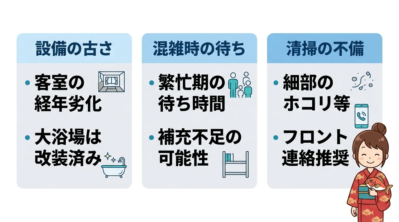 事前に確認！稲取赤尾ホテルの悪い口コミ