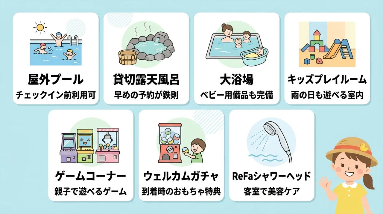 子連れで使える設備とサービス