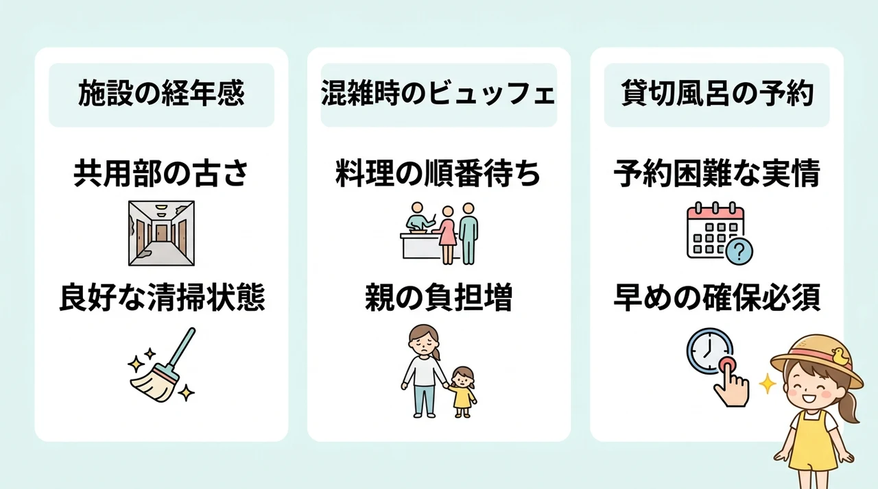 子連れ宿泊のデメリット