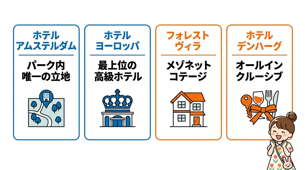 宿泊者特典で子連れにお得なホテル比較