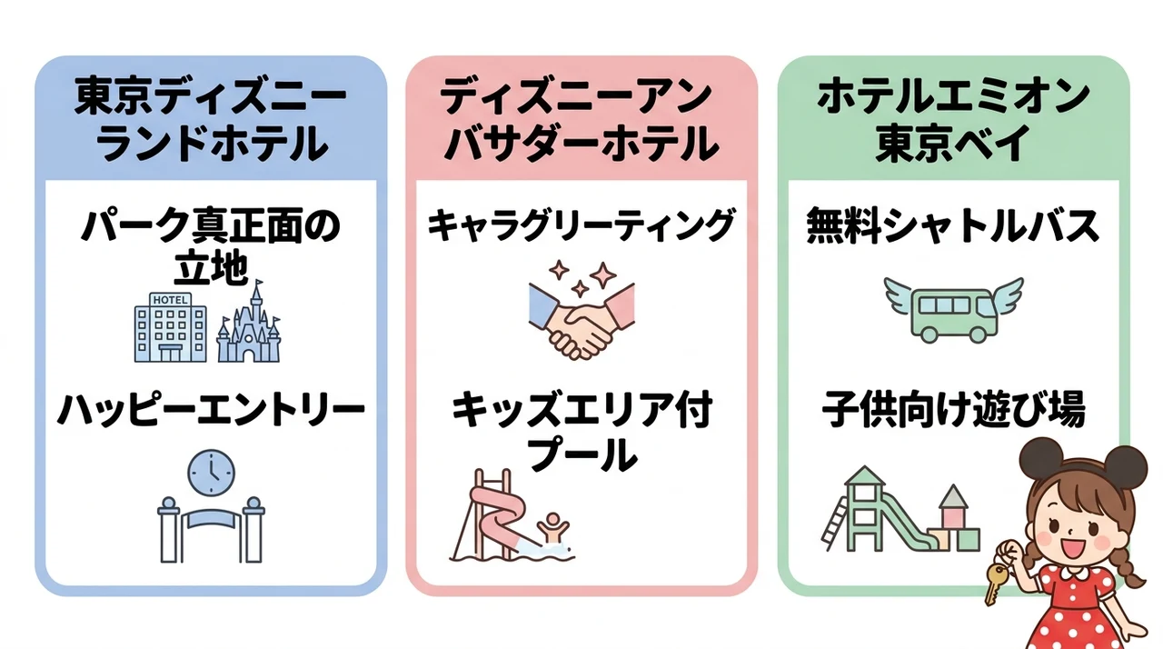ディズニーランドホテルの宿泊者特典を活用