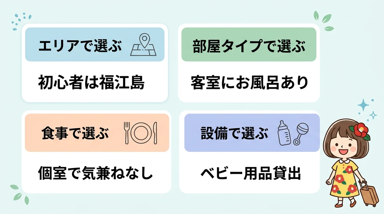 五島列島で子連れホテルを選ぶポイント