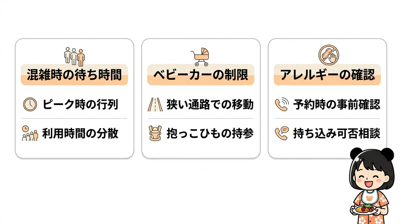 白浜子連れバイキングのデメリット