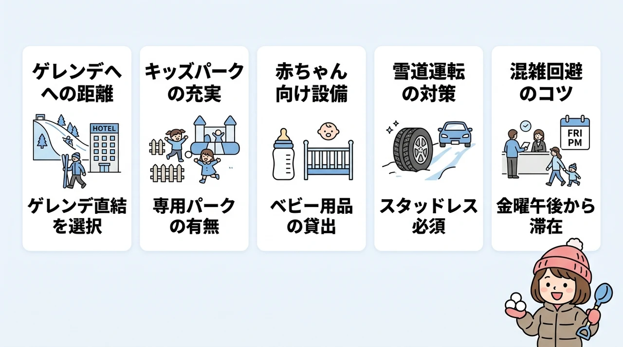失敗しない子連れ雪遊びホテルの選び方と注意点