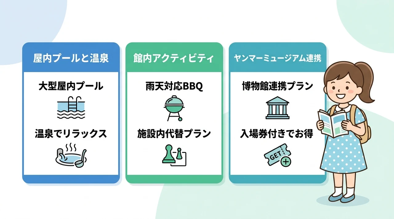 雨の日も安心な子連れホテルの過ごし方