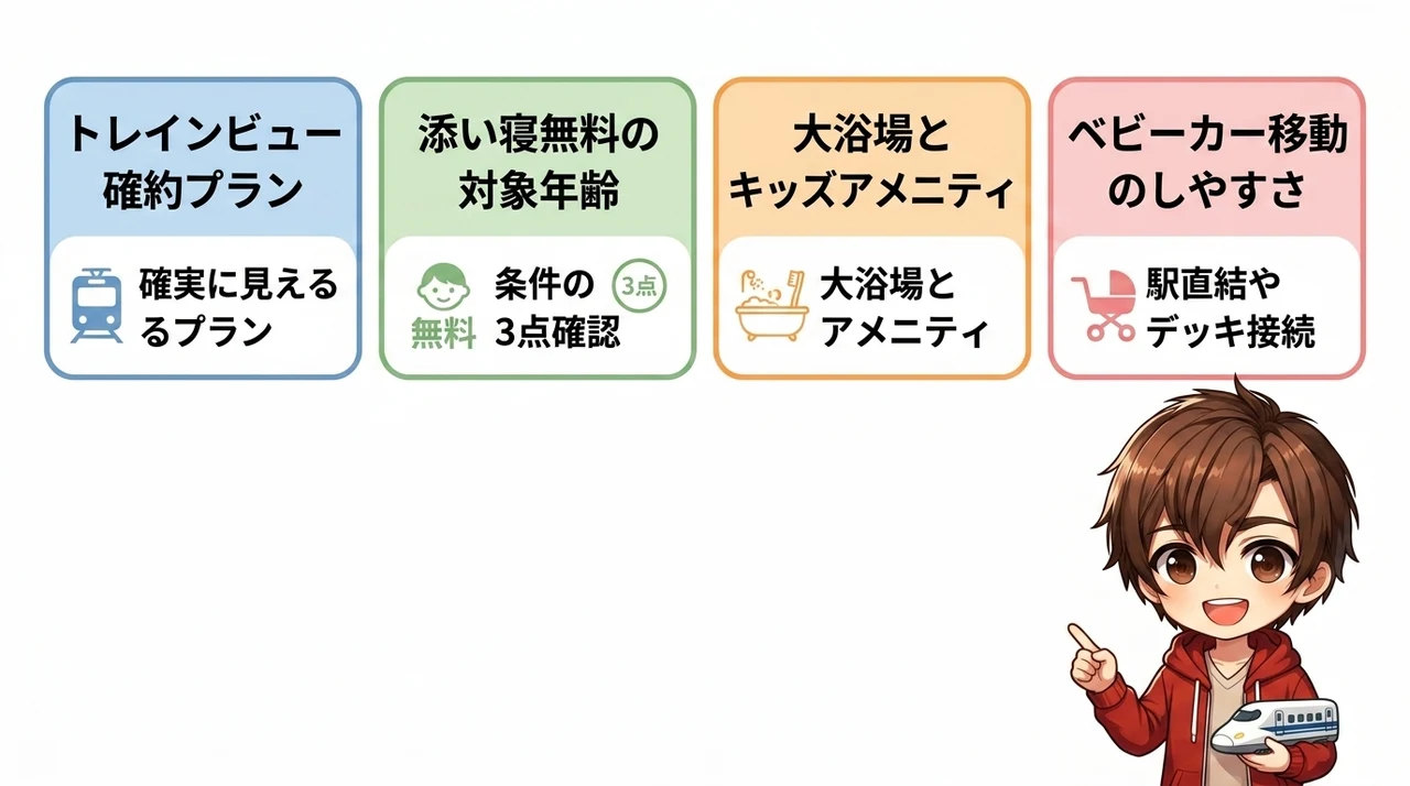 子連れ宿泊で失敗しないためのホテル選び4つの鉄則