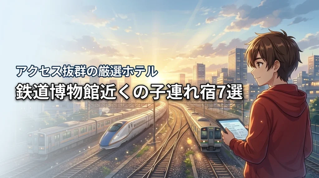 大宮鉄道博物館近くの子連れホテル厳選7軒!アクセス抜群で子連れに優しい