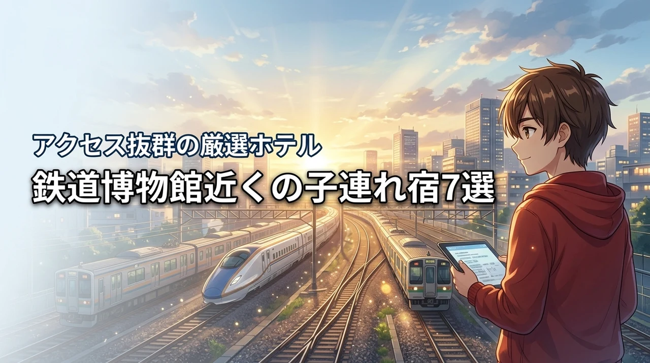 大宮鉄道博物館近くの子連れホテル厳選7軒！アクセス抜群で子連れに優しい