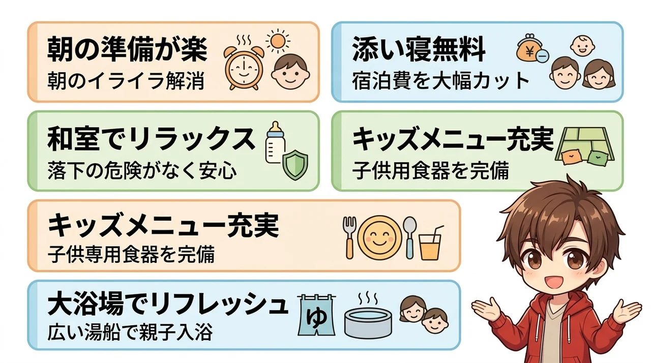 子連れ宿泊者が実感したホテルのメリット5つ