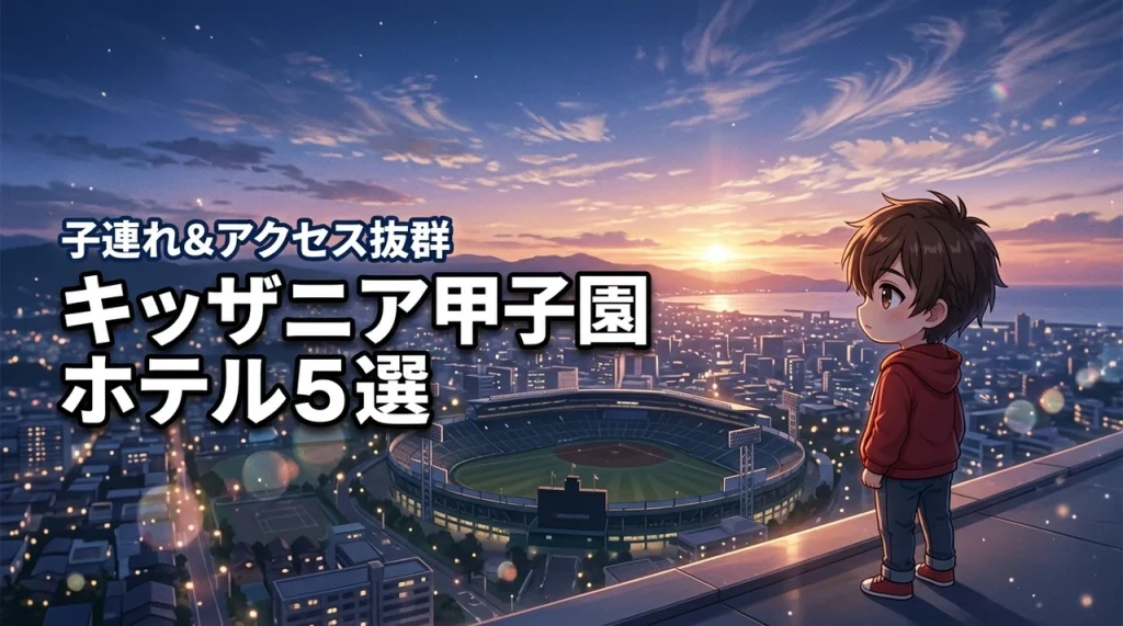 キッザニア甲子園の子連れホテルおすすめ5選!アクセス抜群で失敗しない宿選び