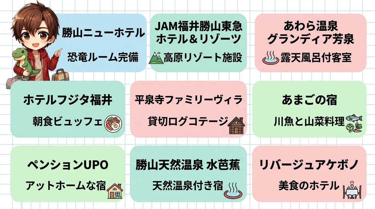 福井恐竜博物館の子連れホテルおすすめ9選