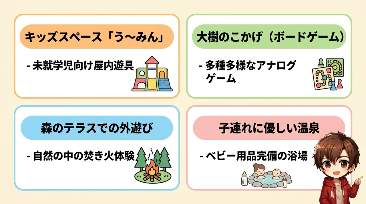 子連れ目線で徹底チェック！館内施設とアクティビティ