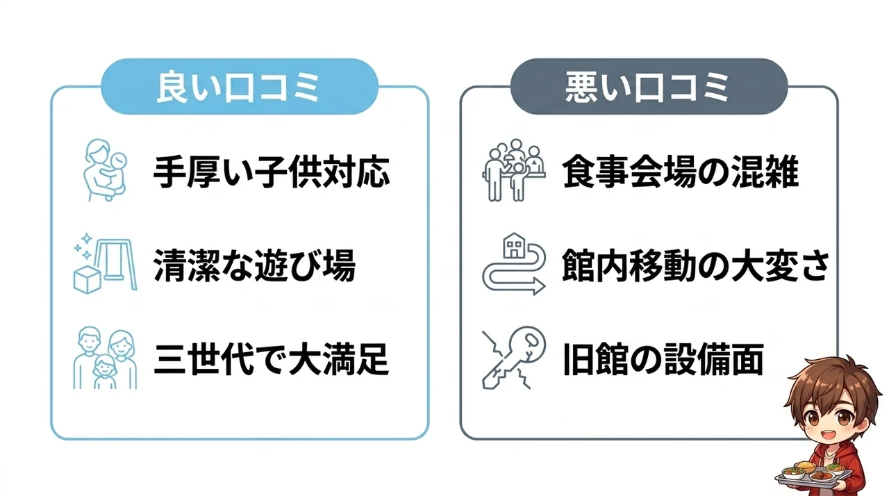 子連れ宿泊者のリアルな口コミと評判