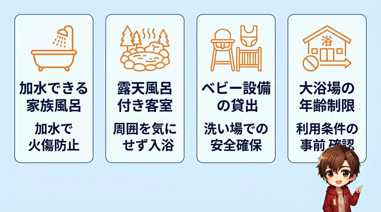 草津の高温泉質でも安心!子供と楽しむ入浴のコツ