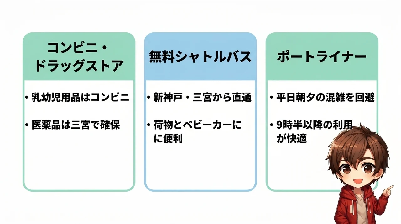子連れ旅行の不安を解消する周辺情報
