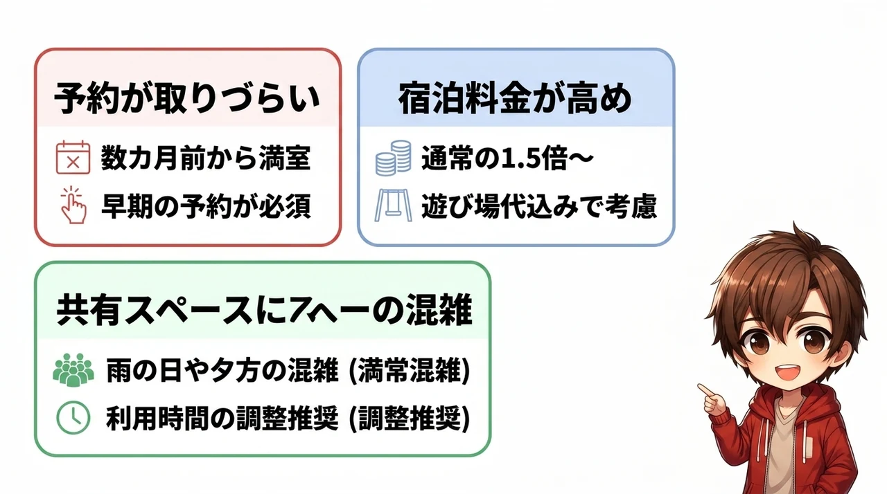 知っておきたい子連れホテルのデメリット3つ