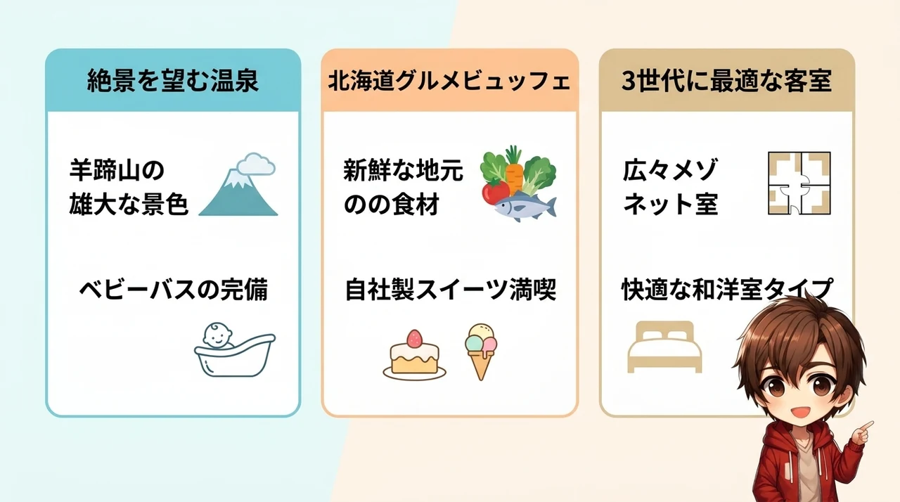 親も大満足！北海道リゾートでゆったり過ごす贅沢