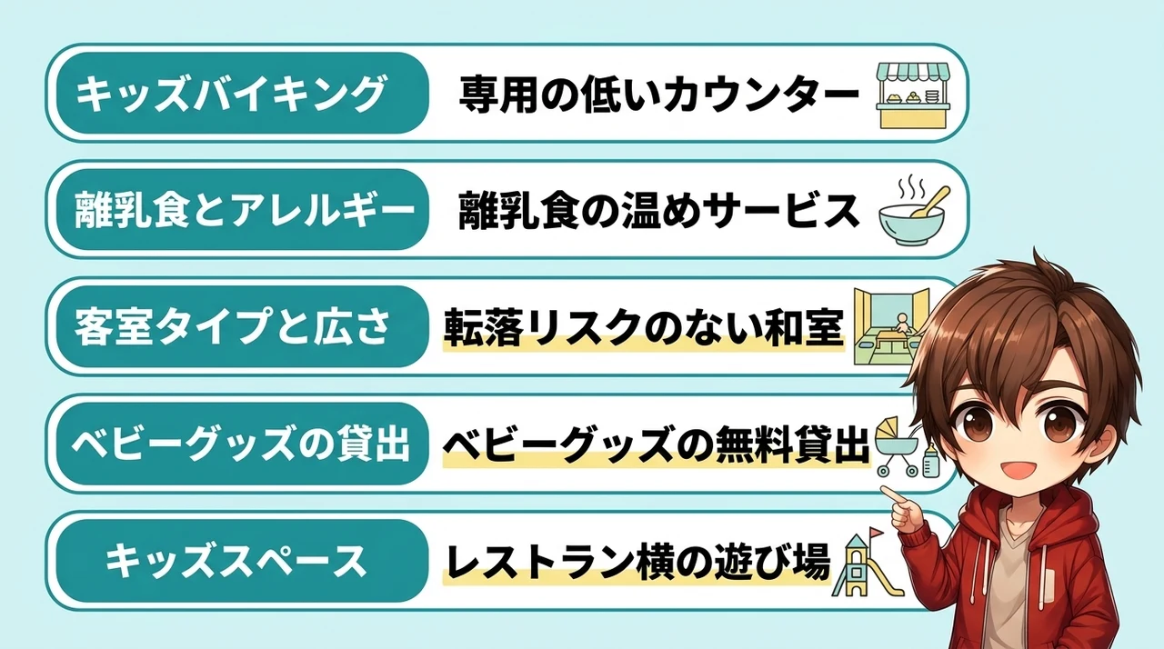 子連れホテル選びで失敗しないための5つのチェックポイント