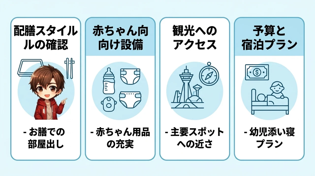 白浜で子連れに最適な部屋食ホテルの選び方4つのポイント