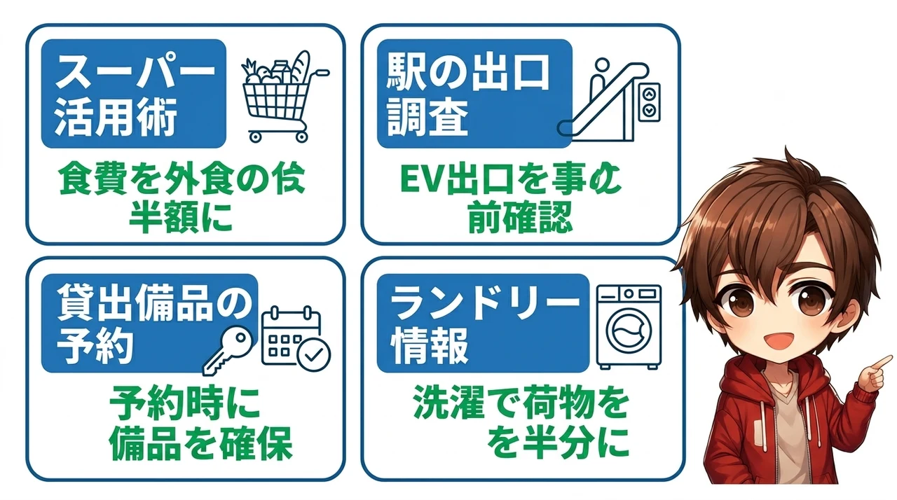 家族旅行のコストを劇的に下げる裏技と心得