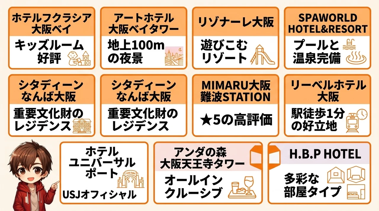 大阪の子連れホテルおすすめ10選！キッズルーム充実の宿を厳選