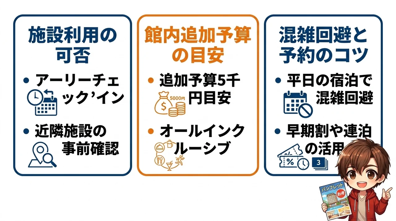 ホテル選びで失敗しないための3つの確認ポイント