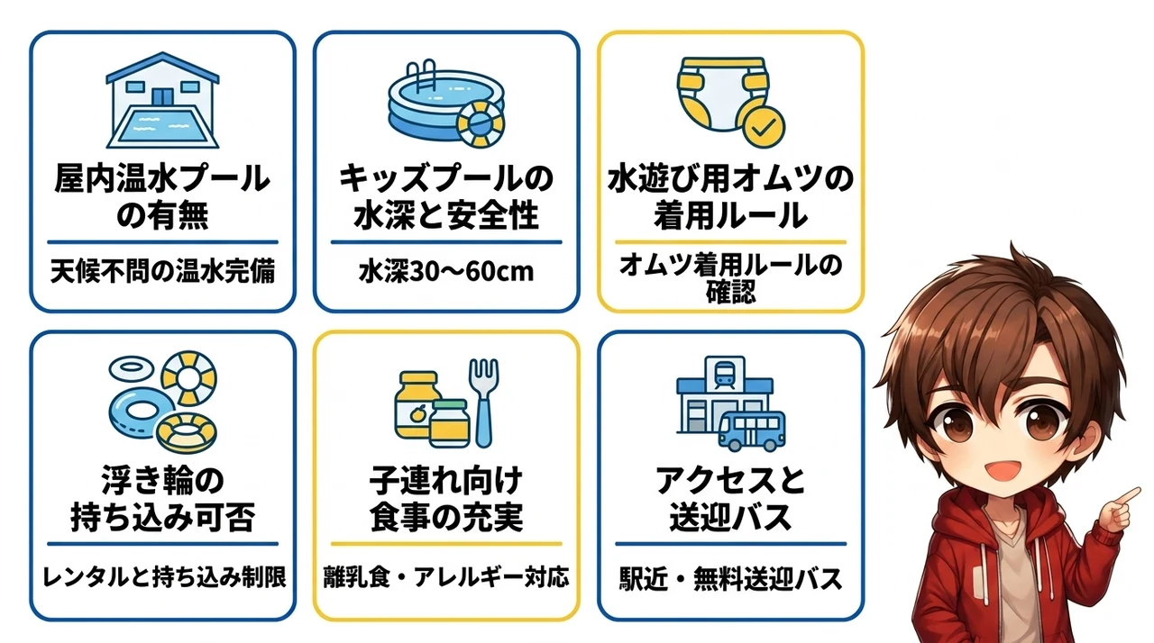 家族旅行で失敗しないプール付きホテルの選び方