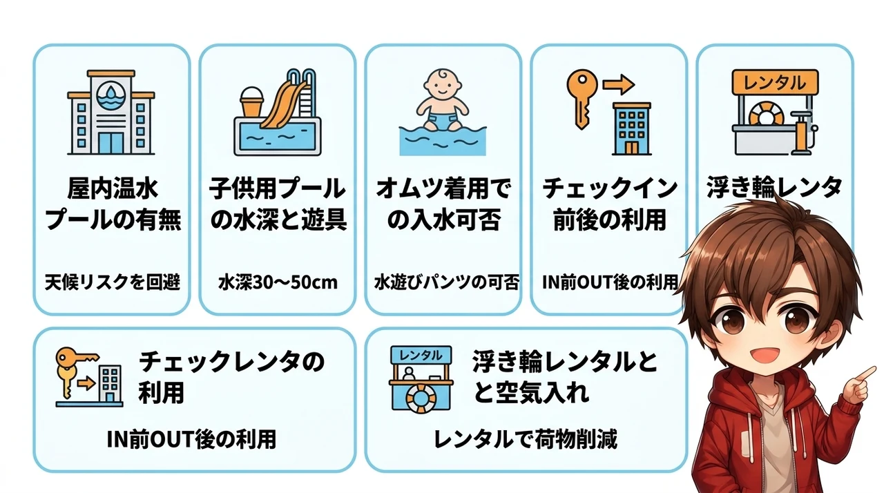 安いプール付きホテルを選ぶ5つのポイント