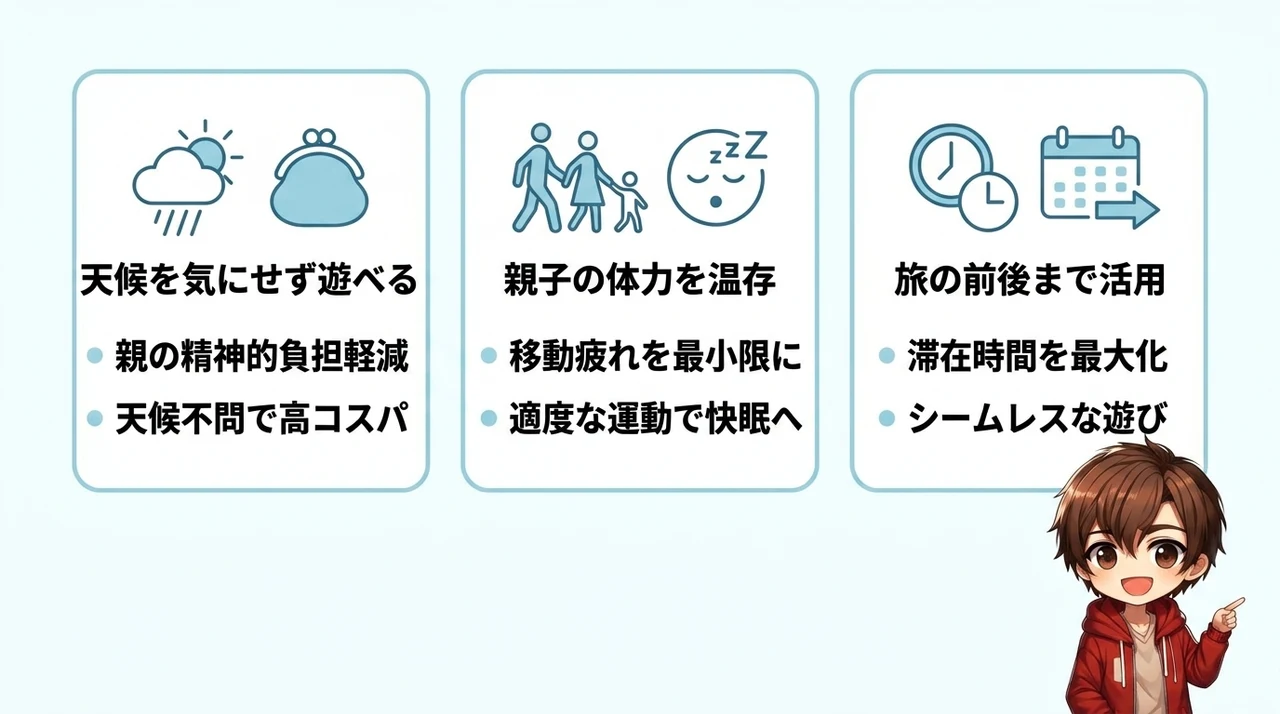 プール付きホテルで感じた3つの大きなメリット
