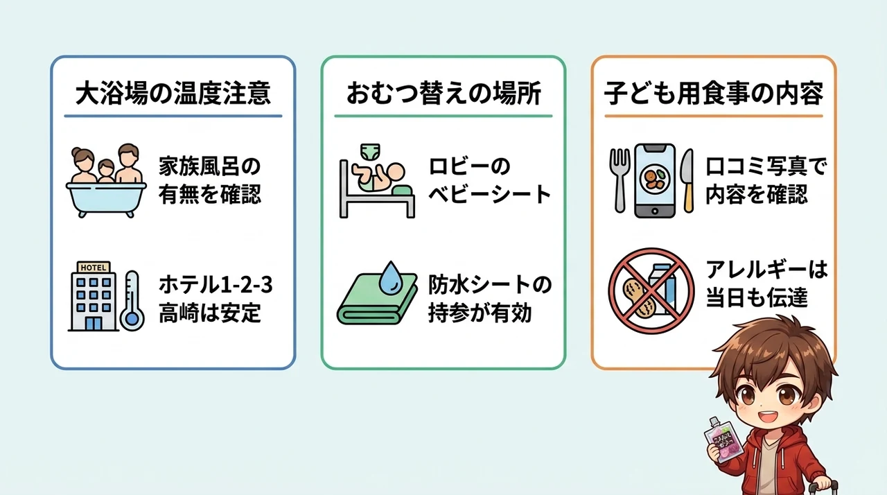 知っておきたい子連れ宿泊の悪い口コミと注意点