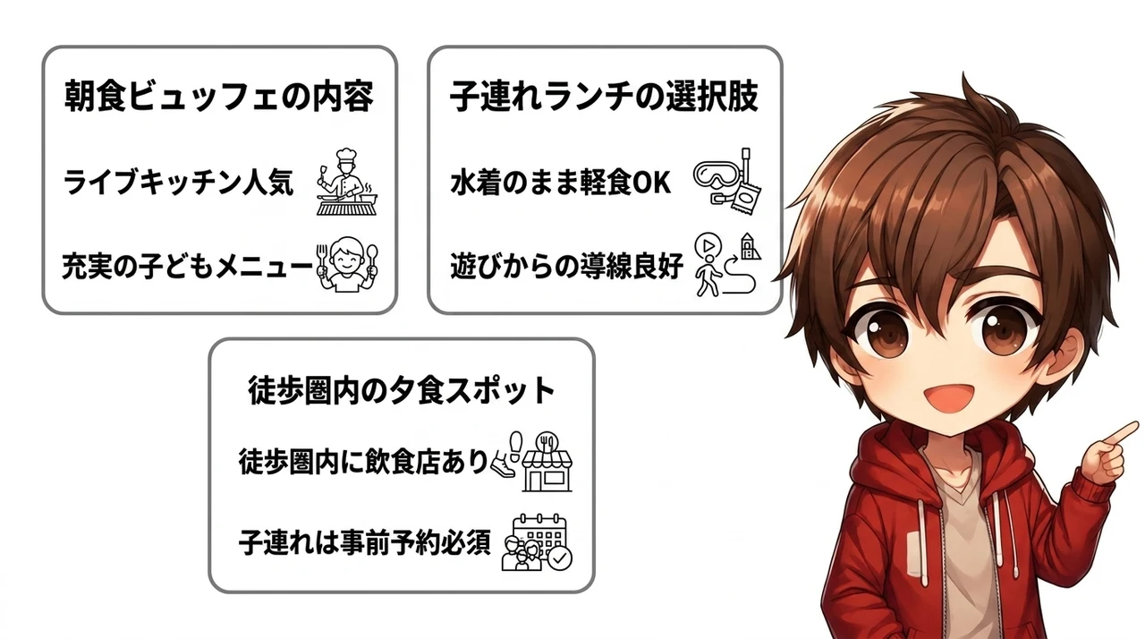 ホテルモントレ沖縄での食事事情