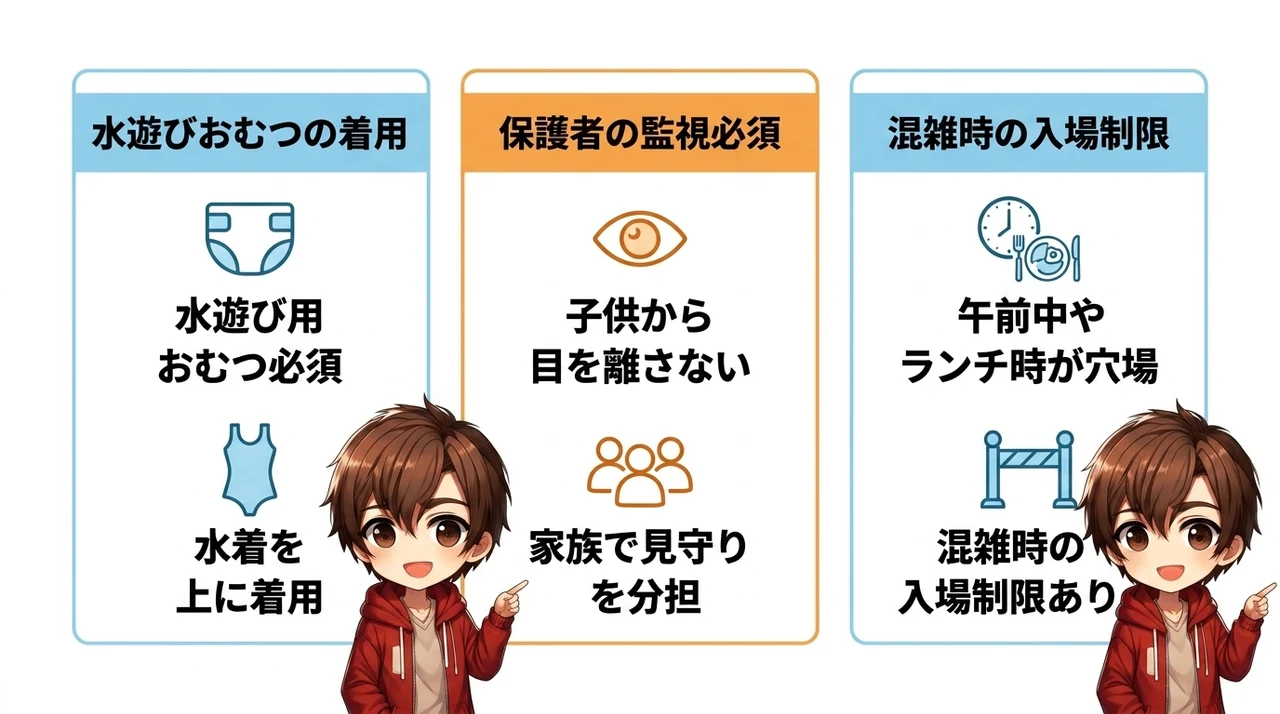知っておきたい子連れ室内プール利用時の注意点