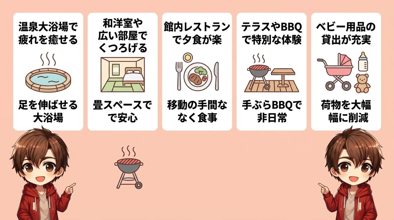 子連れ宿泊で嬉しいホテルのメリット5つ