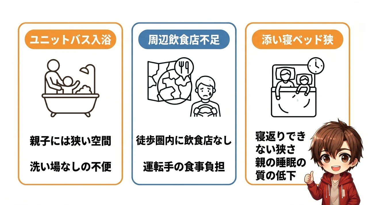 子連れ宿泊でありがちなホテルのデメリット3つ
