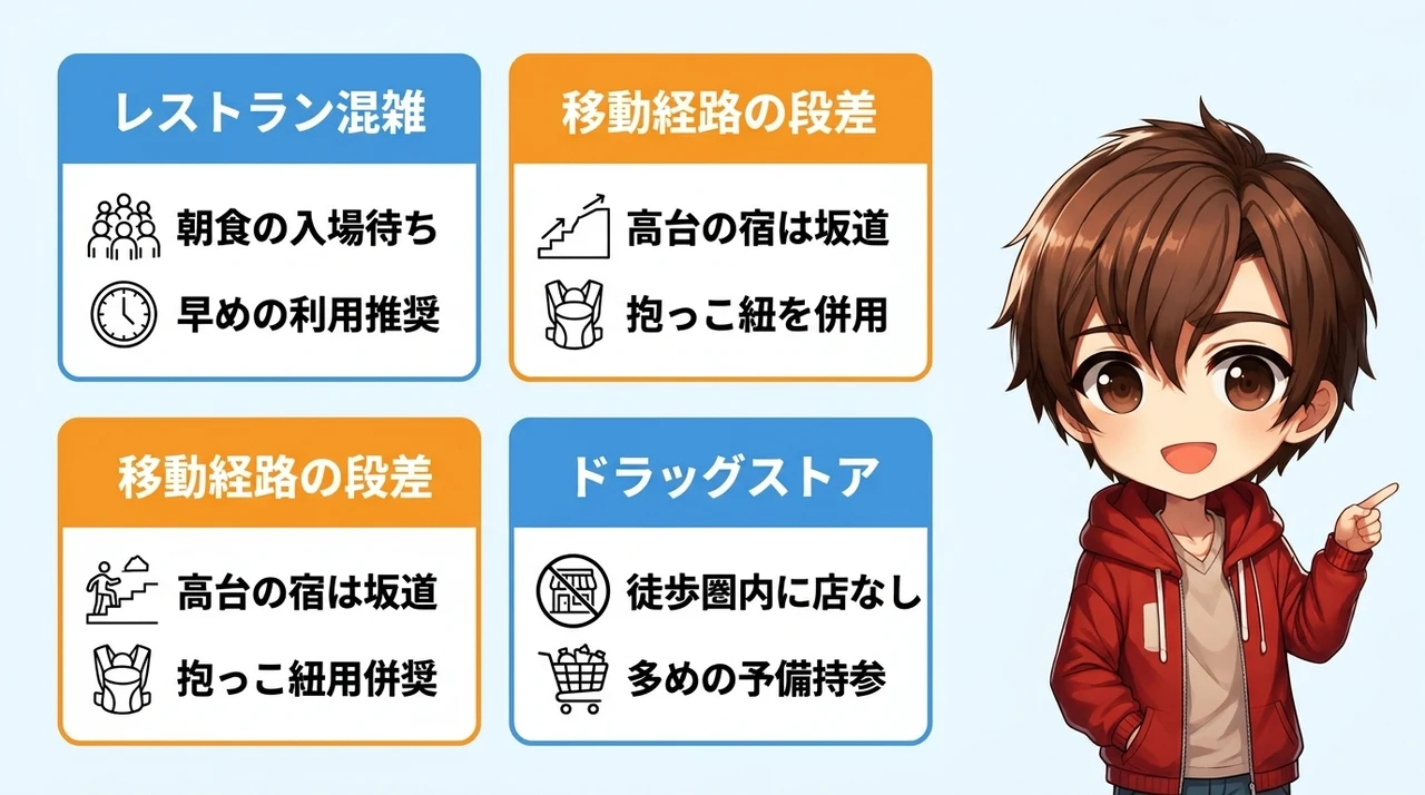子連れ旅行で後悔しないための注意点と悪い口コミ